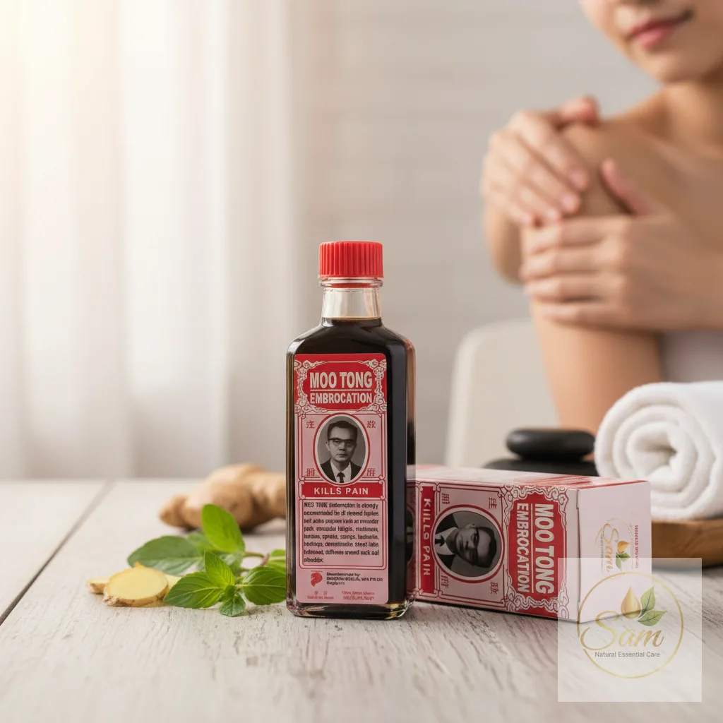 Dầu Thảo Mộc Nóng Moo Tong Singapore — Giảm Đau Cơ, Bầm Tím, Massage Toàn Thân