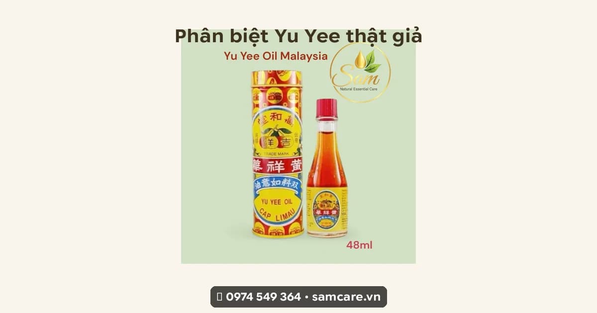 Phân biệt Yu Yee Oil thật giả: 5 dấu hiệu kiểm tra trước khi dùng cho bé