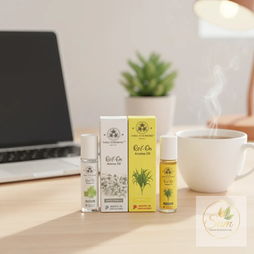 Three Star Singapore — Dầu Lăn 10ml vs Loại Trắng: Chọn Loại Nào Cho Dân Văn Phòng