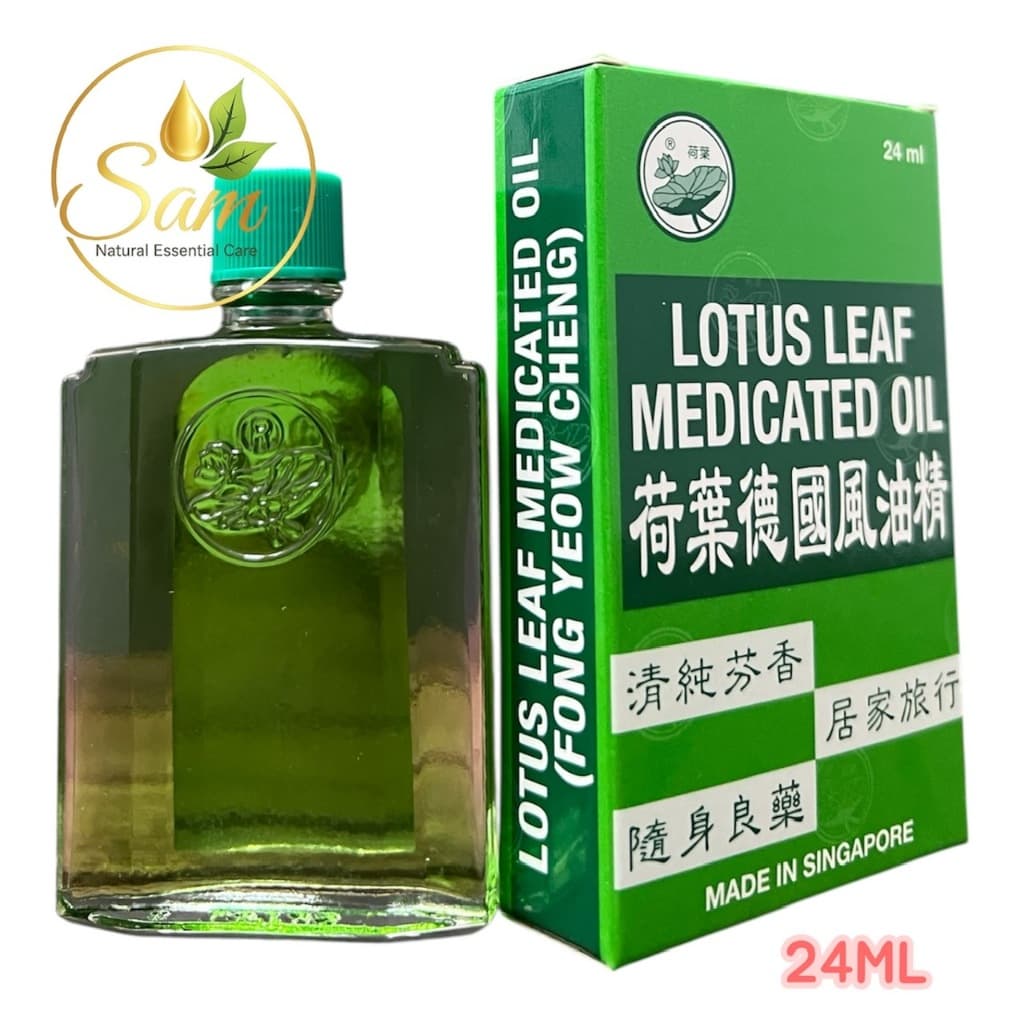 Dầu Lá Sen Singapore - Lotus Leaf Medicated Oil 24ml 2