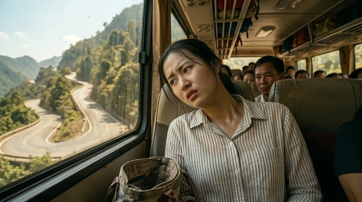 Khó chịu khi đi xe đường dài
