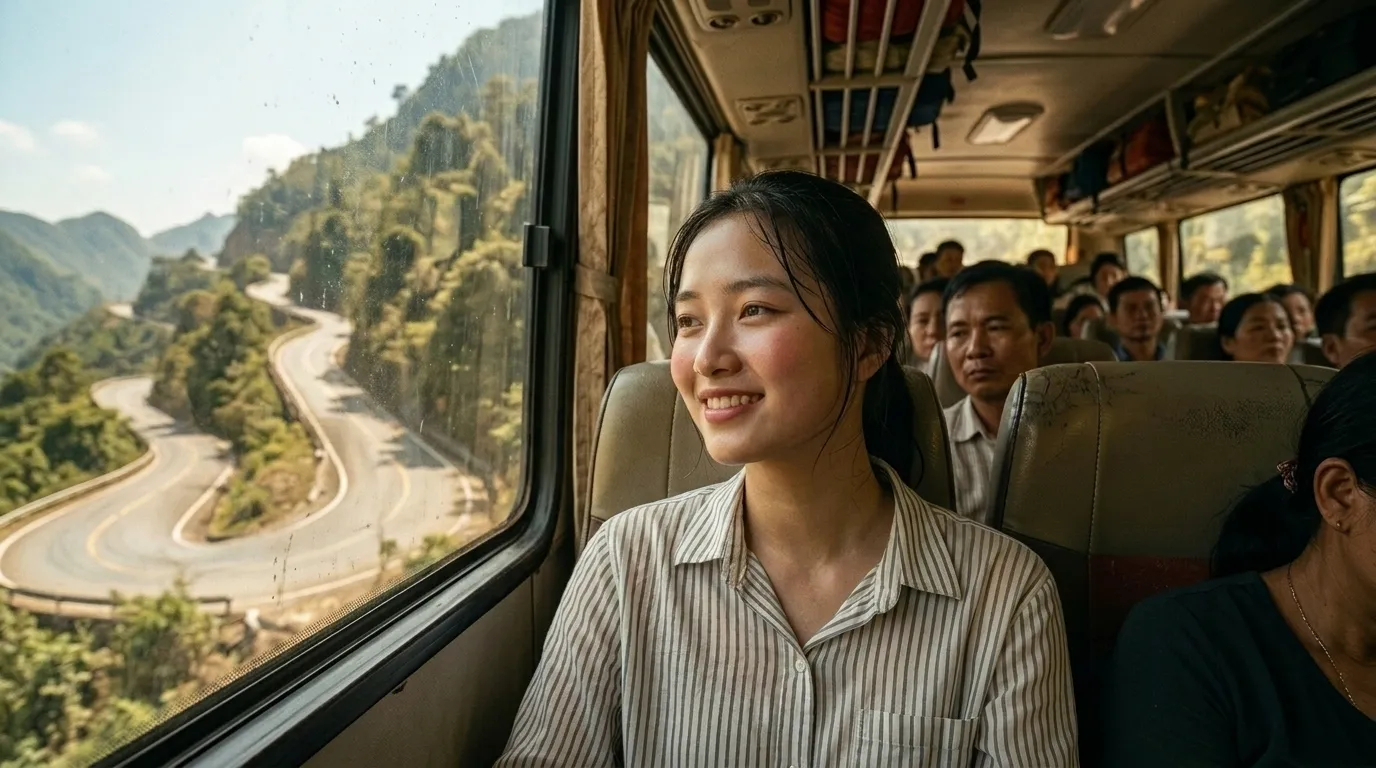 Hết say xe, tận hưởng cảnh đẹp