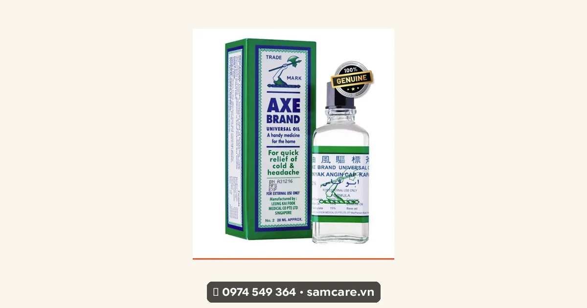 Dầu gió Axe 28ml chai cây búa
