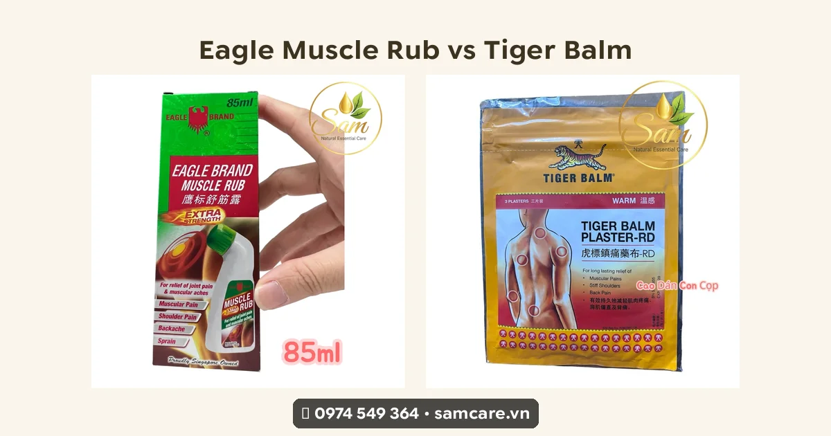 Eagle Muscle Rub vs Salonpas vs Tiger Balm