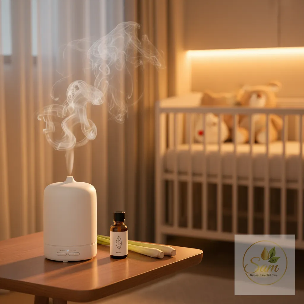Tinh dầu sả xông phòng đuổi muỗi an toàn cho trẻ nhỏ